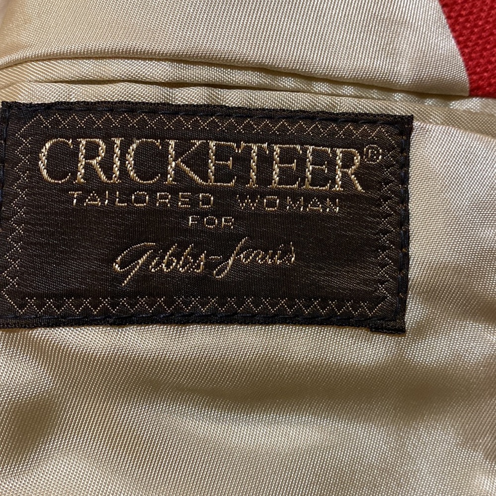 Vintage Cricketeer tomato double breasted jacket and skirt, 4P - Picture 8 of 10